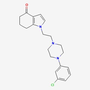 1-(2-(4-(3-Chlorophenyl)piperazin-1-yl)ethyl)-6,7-dihydro-1H-indol-4(5H)-one