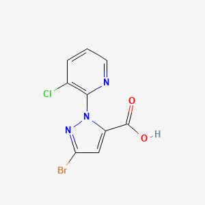 3-Bromo-1-(3-chloropyridin-2-yl)-1H-pyrazole-5-carboxylic Acid