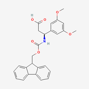 (S)-3-((((9H-fluoren-9-yl)methoxy)carbonyl)amino)-3-(3,5-dimethoxyphenyl)propanoic acid