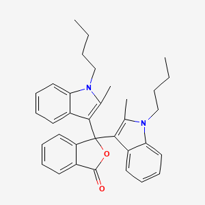 3,3-Bis(1-butyl-2-methyl-1H-indol-3-yl)isobenzofuran-1(3H)-one