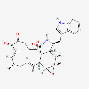(7Z,9S,11E,13R,14S,16R,17S,18R,19S)-19-(1H-Indol-3-ylmethyl)-7,9,16,17-tetramethyl-15-oxa-20-azatetracyclo[11.8.0.01,18.014,16]henicosa-7,11-diene-2,5,6,21-tetrone