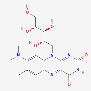 8-(Dimethylamino)-7-methyl-10-((2S,3S,4R)-2,3,4,5-tetrahydroxypentyl)benzo[g]pteridine-2,4(3H,10H)-dione