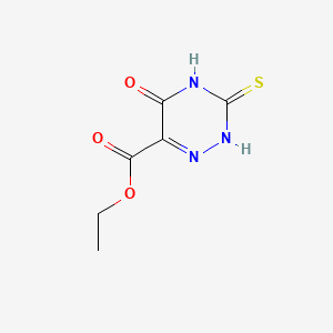 Ethyl 5-Hydroxy-3-mercapto-1,2,4-triazine-6-carboxylate
