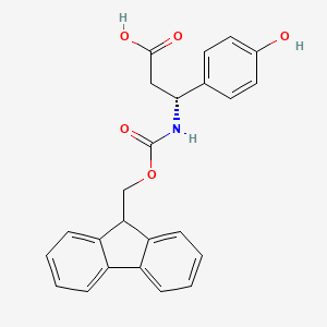 (R)-3-((((9H-Fluoren-9-yl)methoxy)carbonyl)amino)-3-(4-hydroxyphenyl)propanoic acid