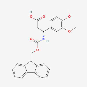 (R)-3-((((9H-fluoren-9-yl)methoxy)carbonyl)amino)-3-(3,4-dimethoxyphenyl)propanoic acid