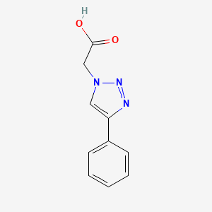 2-(4-Phenyl-1H-1,2,3-triazol-1-yl)acetic acid