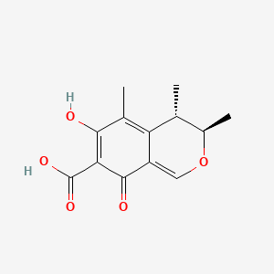 (3R,4S)-8-Hdroxy-3,4,5-trimethyl-6-oxo-4,6-dihydro-3H-isochromene-7-carboxylic acid