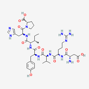 L-Aspartyl-L-arginyl-L-valyl-L-tyrosyl-L-isoleucyl-L-histidyl-L-proline
