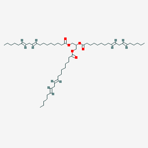 2,3-bis[[(9E,12E)-octadeca-9,12-dienoyl]oxy]propyl (9E,12E)-octadeca-9,12-dienoate