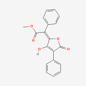 Methyl (E)-2-(3-hydroxy-5-oxo-4-phenylfuran-2(5H)-ylidene)-2-phenylacetate