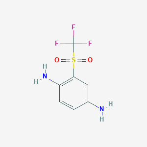 2-((Trifluoromethyl)sulfonyl)benzene-1，4-diamine