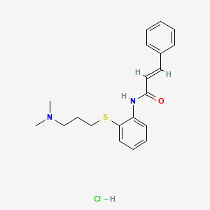 N-(2-((3-(Dimethylamino)propyl)thio)phenyl)-3-phenylacrylamide hydrochloride