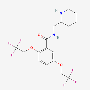N-(Piperidin-2-ylmethyl)-2,5-bis(2,2,2-trifluoroethoxy)benzamide