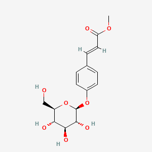 Methyl (E)-3-(4-(((2S,3R,4S,5S,6R)-3,4,5-Trihydroxy-6-(hydroxymethyl)tetrahydro-2H-pyran-2-yl)oxy)phenyl)acrylate