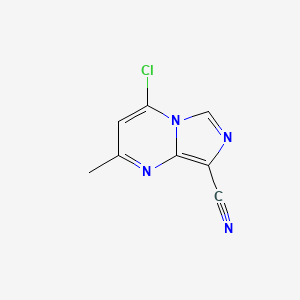 4-Chloro-2-methylimidazo[1，5-a]pyrimidine-8-carbonitrile
