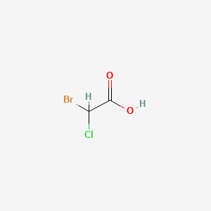 Bromochloroacetic acid in methyl tert-butyl ether