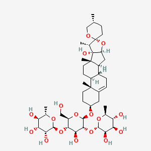 Pennogenin-3-O-α-L-rhamnopyranosyl-(1→4)-[α-L-rhamnopyranosyl-(1→2)]-β-D-glucopyranoside