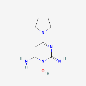 2,6-Diamino-4-(pyrrolidin-1-yl)pyrimidine 1-Oxide