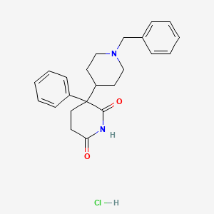 1'-Benzyl-3-phenyl-[3,4'-bipiperidine]-2,6-dione Hydrochloride