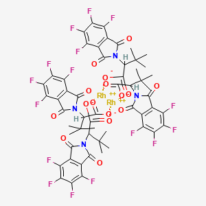 Rhodium, tetrakis[μ-[(αS)-α-(1,1-dimethylethyl)-4,5,6,7-tetrafluoro-1,3-dihydro-1,3-dioxo-2H-isoindole-2-acetato-κO2:κO2']]di-,(Rh-Rh)