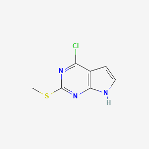 4-Chloro-2-(methylthio)-7H-pyrrolo[2,3-d]pyrimidine