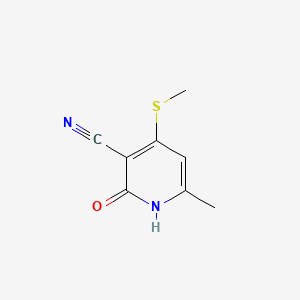 6-Methyl-4-(methylthio)-2-oxo-1,2-dihydropyridine-3-carbonitrile