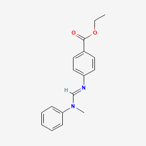 Ethyl 4-[[[Methyl(phenyl)amino]methylene]amino]benzoate