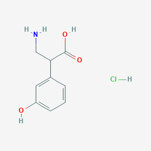 3-Amino-2-(3-hydroxyphenyl)propanoic acid hydrochloride