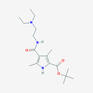 tert-Butyl 4-((2-(diethylamino)ethyl)carbamoyl)-3,5-dimethyl-1H-pyrrole-2-carboxylate