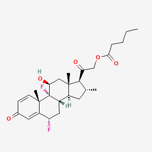 2-((6S,8S,9R,10S,11S,13S,14S,16R,17S)-6,9-Difluoro-11-hydroxy-10,13,16-trimethyl-3-oxo-6,7,8,9,10,11,12,13,14,15,16,17-dodecahydro-3H-cyclopenta[a]phenanthren-17-yl)-2-oxoethyl pentanoate