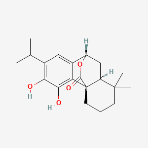 (4aR,9S,10aS)-5,6-Dihydroxy-7-isopropyl-1,1-dimethyl-2,3,4,9,10,10a-hexahydro-1H-9,4a-(epoxymethano)phenanthren-12-one