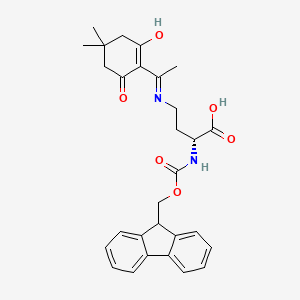 (R)-2-((((9H-fluoren-9-yl)methoxy)carbonyl)amino)-4-((1-(4,4-dimethyl-2,6-dioxocyclohexylidene)ethyl)amino)butanoic acid