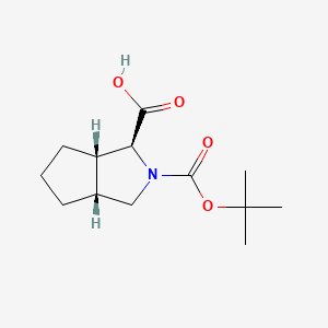 (1S,3aR,6aS)-2-(tert-Butoxycarbonyl)octahydrocyclopenta[c]pyrrole-1-carboxylic acid