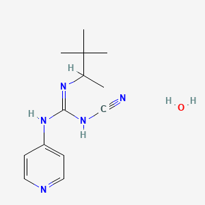 1-(3,3-Dimethylbutan-2-yl)-2-cyano-3-(pyridin-4-yl)guanidine