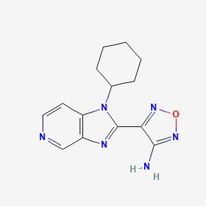 4-(1-Cyclohexyl-1H-imidazo[4,5-c]pyridin-2-yl)-1,2,5-oxadiazol-3-amine