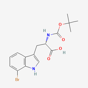 (S)-3-(7-bromo-1H-indol-3-yl)-2-((tert-butoxycarbonyl)amino)propanoic acid