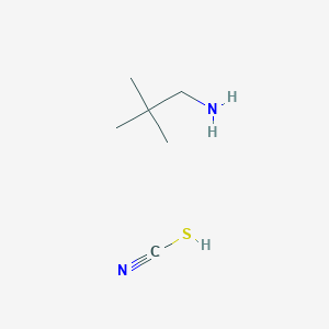Thiocyanic acid--2,2-dimethylpropan-1-amine