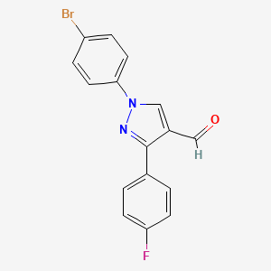 1-(4-Bromophenyl)-3-(4-fluorophenyl)-1H-pyrazole-4-carbaldehyde