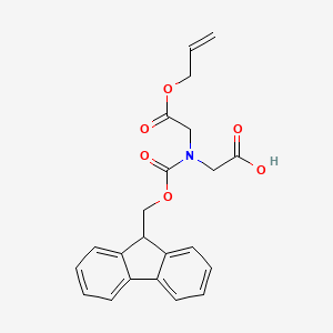 N-(((9H-Fluoren-9-yl)methoxy)carbonyl)-N-(2-(allyloxy)-2-oxoethyl)glycine