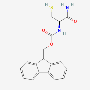 (R)-(9H-Fluoren-9-yl)methyl (1-amino-3-mercapto-1-oxopropan-2-yl)carbamate