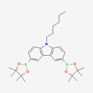 9-Hexyl-3,6-bis(4,4,5,5-tetramethyl-1,3,2-dioxaborolan-2-yl)-9H-carbazole