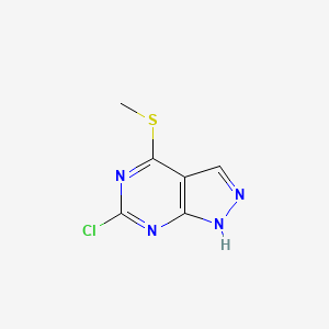 6-Chloro-4-(methylthio)-1H-pyrazolo[3,4-d]pyrimidine