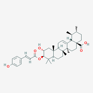 3β‑[[(E)‑3‑(4‑hydroxyphenyl)propenoyl]oxy]‑2α‑hydroxyurs‑12‑ene‑28‑oic acid