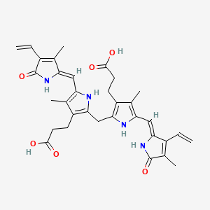 3-(2-((3-(2-Carboxyethyl)-4-methyl-5-((Z)-(3-methyl-5-oxo-4-vinyl-1H-pyrrol-2(5H)-ylidene)methyl)-1H-pyrrol-2-yl)methyl)-4-methyl-5-((Z)-(4-methyl-5-oxo-3-vinyl-1H-pyrrol-2(5H)-ylidene)methyl)-1H-pyrrol-3-yl)propanoic acid