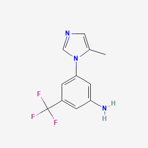 3-(5-Methyl-1H-imidazol-1-yl)-5-(trifluoromethyl)aniline