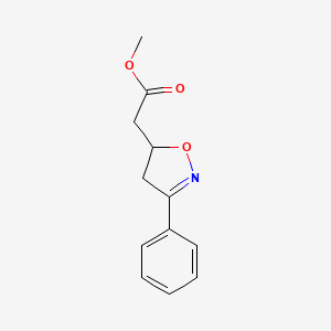 Methyl 2-(3-phenyl-4,5-dihydroisoxazol-5-yl)acetate