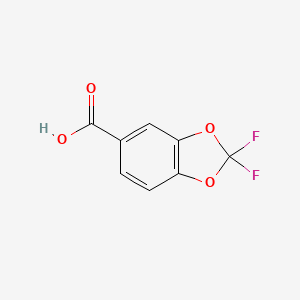 2,2-Difluoro-1,3-benzodioxole-5-carboxylic acid, 97%