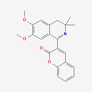 3-(6,7-Dimethoxy-3,3-dimethyl-3,4-dihydroisoquinolin-1-yl)-2H-chromen-2-one