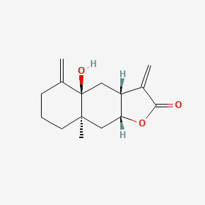 (3aR,4aR,8aR,9aR)-4a-Hydroxy-8a-methyl-3,5-dimethylenedecahydronaphtho[2,3-b]furan-2(3H)-one