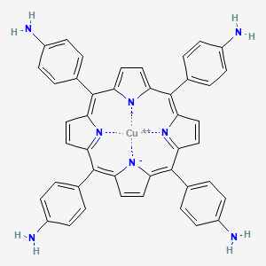 (SP-4-1)-[[4,4',4'',4'''-(21H,23H-Porphine-5,10,15,20-tetrayl-κN21,κN22,κN23,κN24)tetrakis[benzenaminato]](2-)]copper